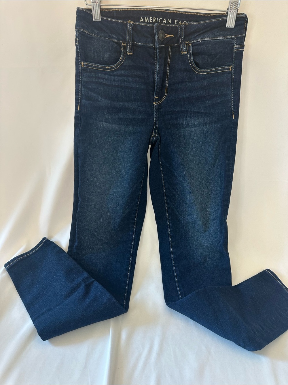 American Eagle Outfitters Dark Blue Stretch Skinny Jeggings